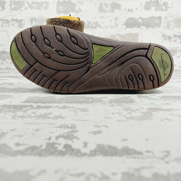 Nature Walk Brown Leather Lace Up Casual Flat Winter Ankle Boots F742 - Picture 8 of 11